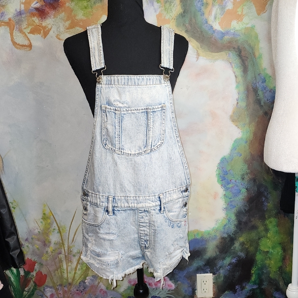 Light Wash Denim Overalls